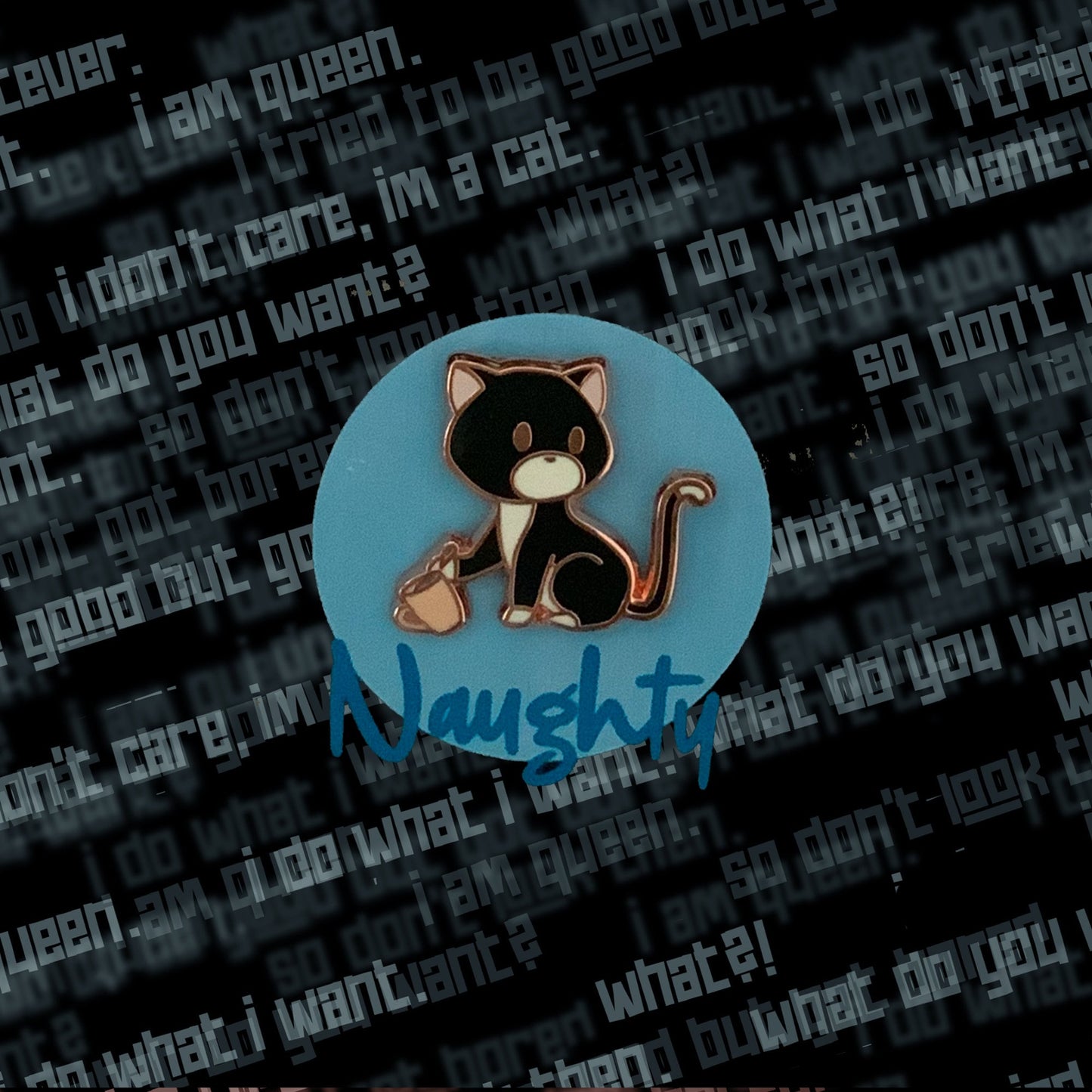 Cattitude Collection - Naughty Cat Enamel Pin *EXCLUSIVE* (All Fluffed Up Pin & Sticker Club)