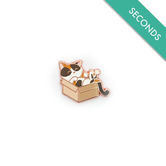 Kitty in a Box - Pin Seconds - Ginny - Small Enamel Pin