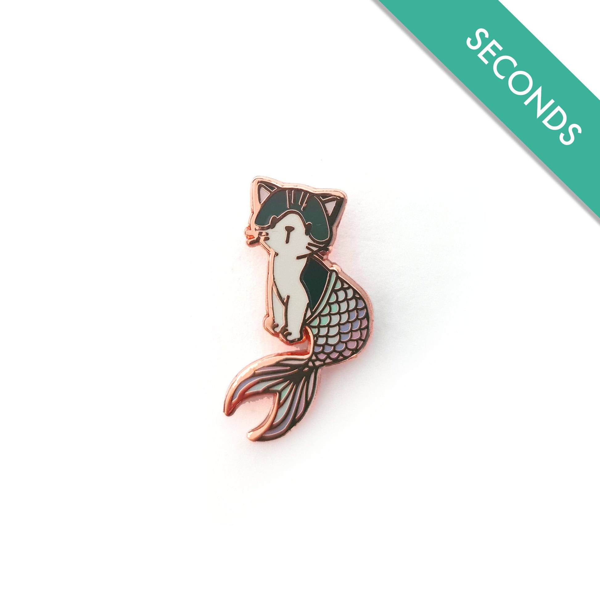 Purrmaid I Pastel Pin - Pin Seconds - Small Enamel Pin