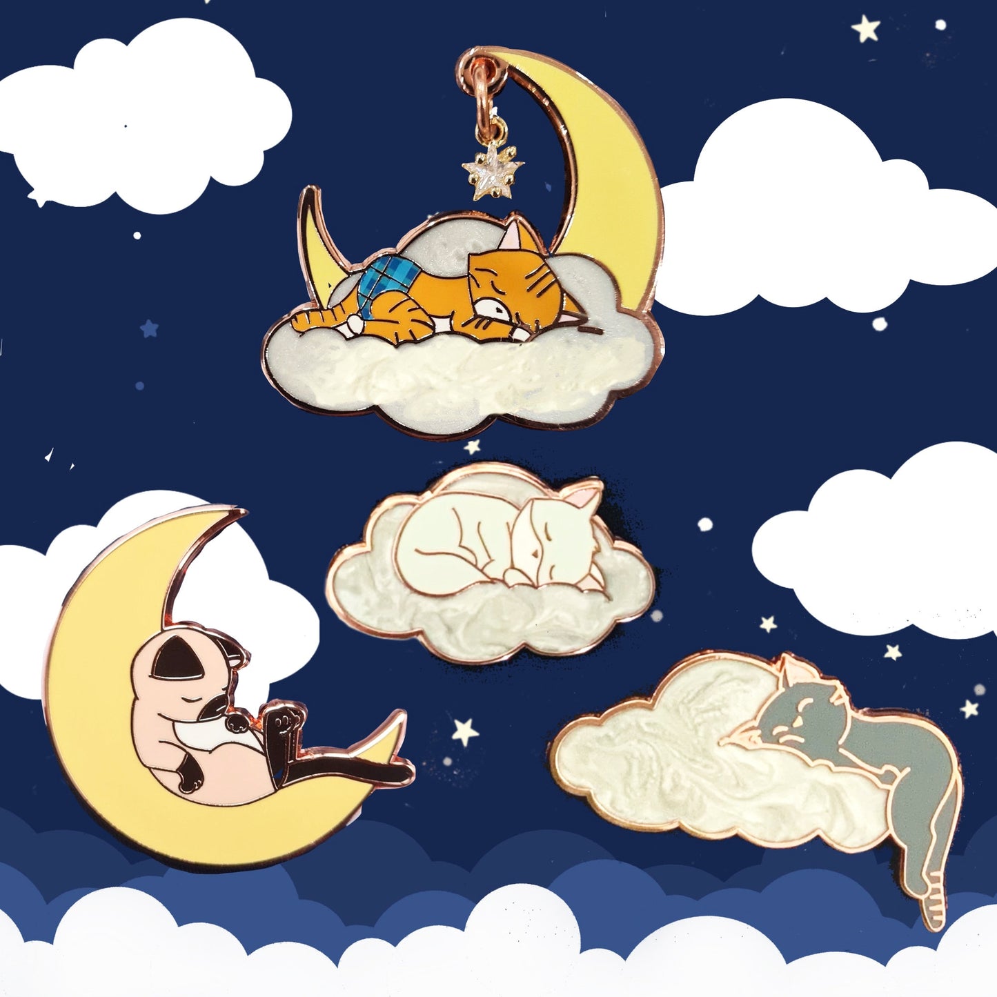 Sleeping Kitty Collection - Set of 4 *EXCLUSIVE*