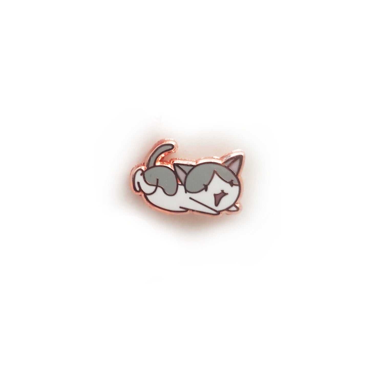 Mac the Pouncing Cat - Tiny Enamel Pin, Pins, Brooches & Lapel Pins