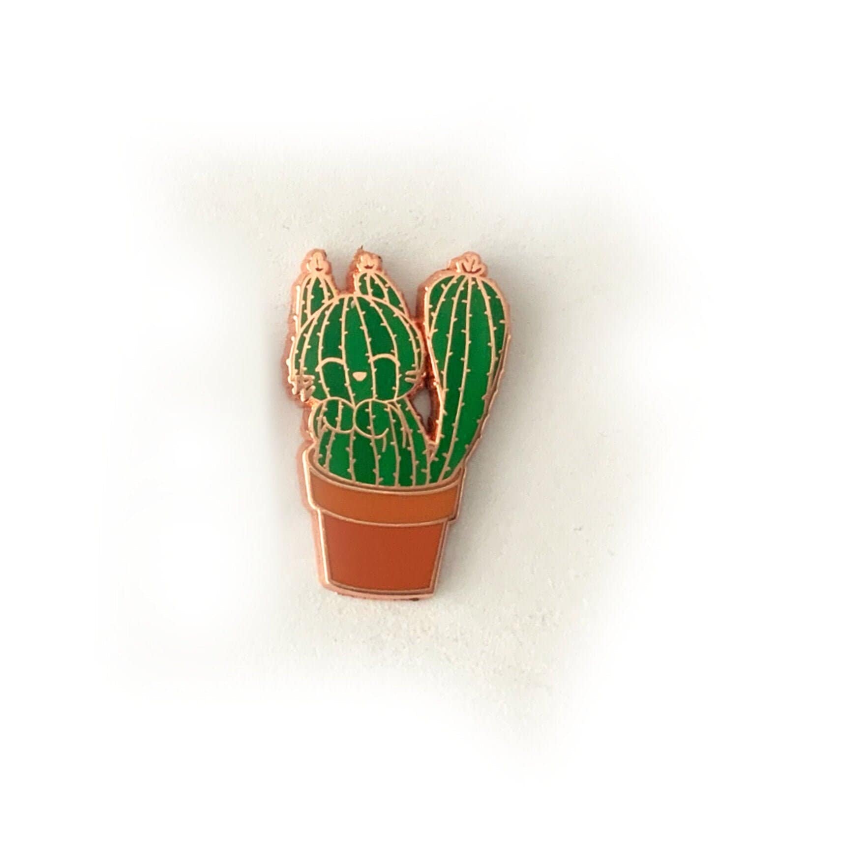 Cactus Cats - Small Enamel Pins, Set of 2, Mother’s Day Gift, Pins, Brooches & Lapel Pins