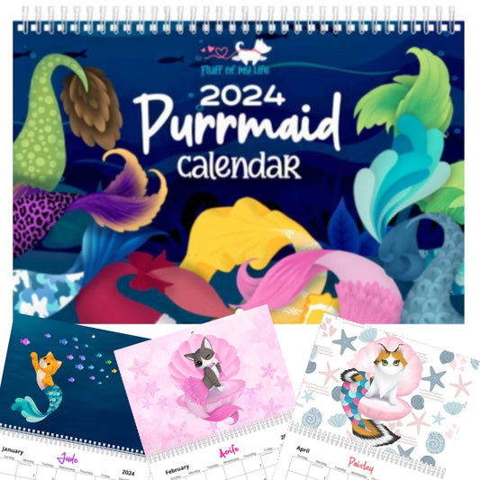 2024 Purrmaid Calendar